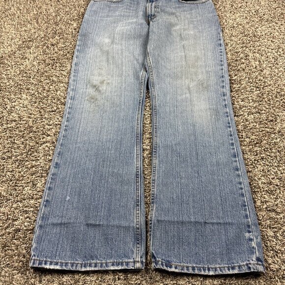 Levis Jeans Mens 34x30 Baggy 527 Bootcut Western Workwear Cotton Y2K Flare - Picture 3 of 12